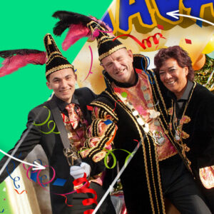 Carnaval 2020 Overdinkel - Graaf Appie, adjudant marvin en hofchauffeuse patrica
