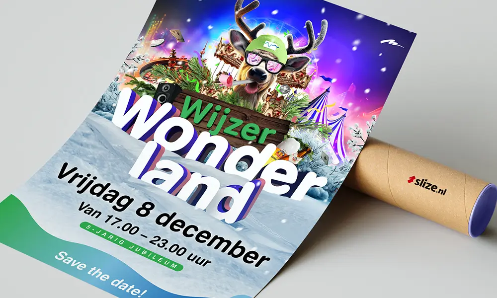 winter festival poster -event artwork - wijzer wonderland