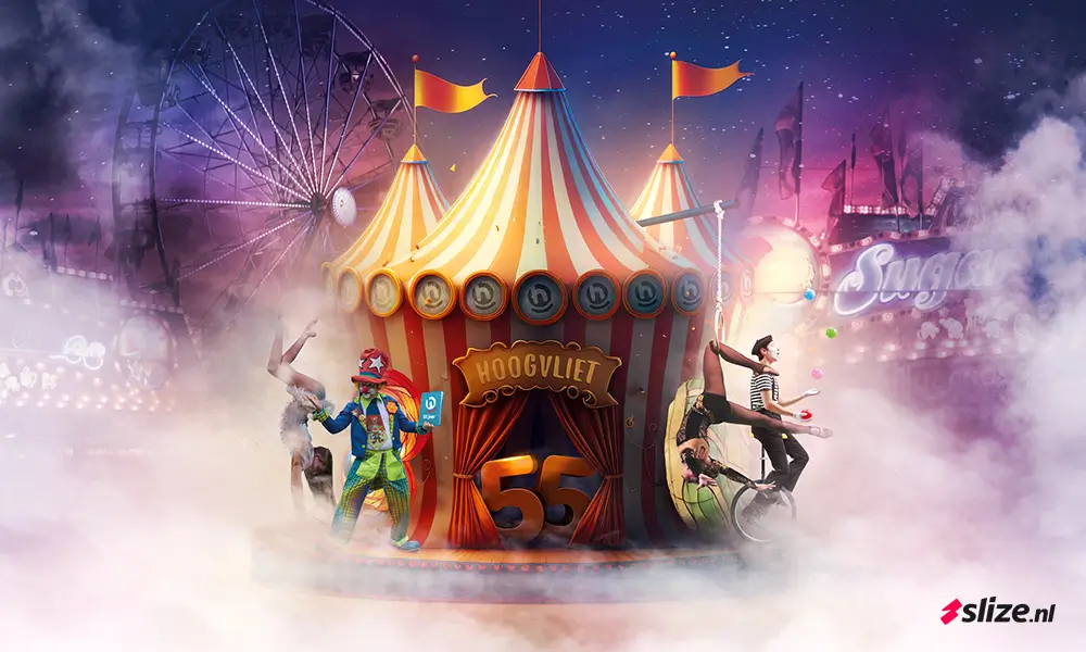 55 jaar Hoogvliet - Jubileum ontwerp - Freaky Circus