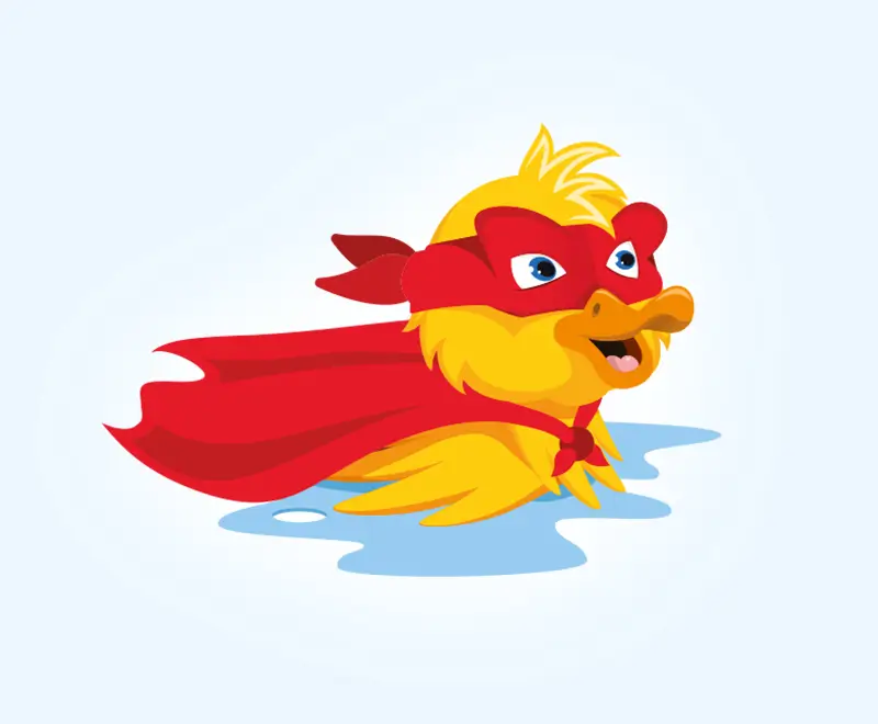 rubberduckdev icon and logo design - super rubber duck